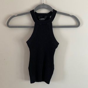 black stretchy tank top